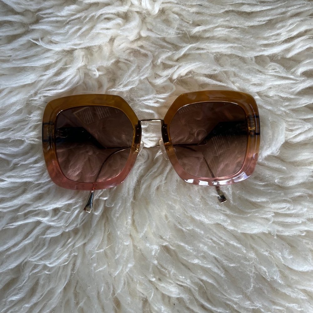 Fendi FF 0317/S 53mm Square Gradient Sunglasses Worn once! $395